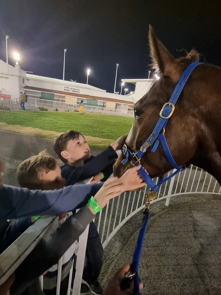 GloucesterPark's tweet photo. Now this is what it's all about! These boys seen @MickyGrantham take out the 3rd with Livy Jay and asked for his autograph, little did they know he would make their night by giving them some race goggles... @Newsbonds Mufasa got in on the action too! https://t.co/ODO6l6cU5N