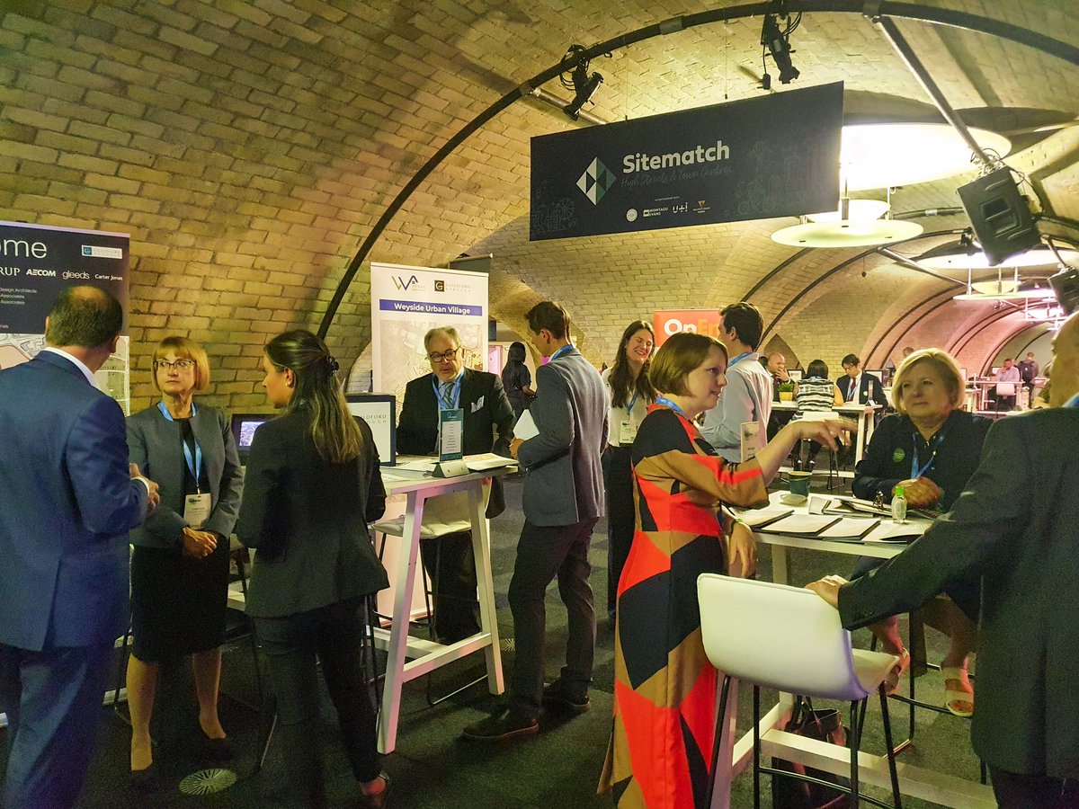 Sitematch's tweet photo. Busy busy busy at Sitematch! We're in the Vaults downstairs, make sure to come visit our local authorities to discuss town centre regeneration and investment. #CRMPLONDON #HighStreet @crmarketplace https://t.co/mOyeHBSYnZ