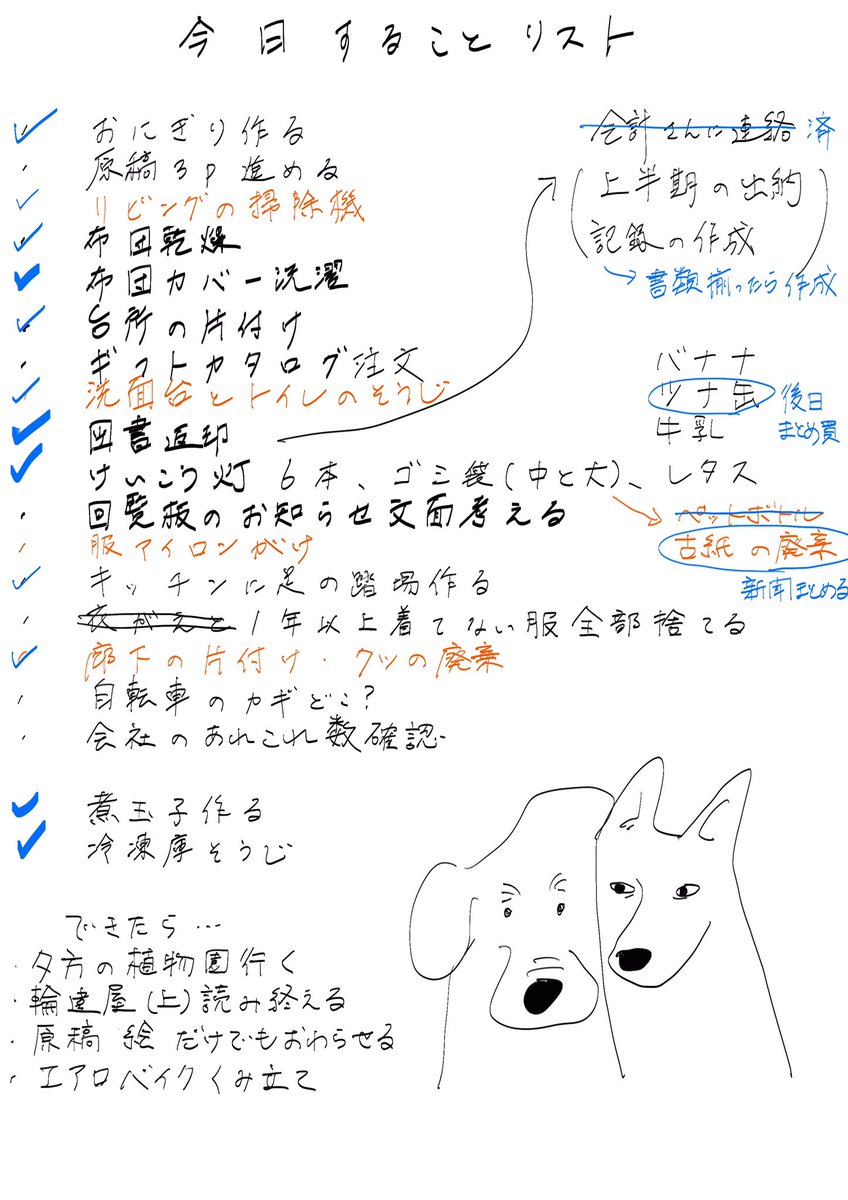 やることが…やることが多い!!! 