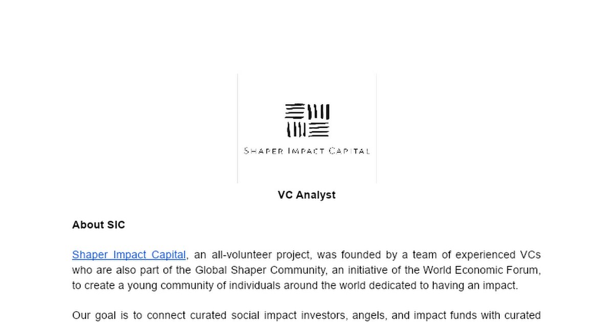 Shaper Impact Capital tweet media