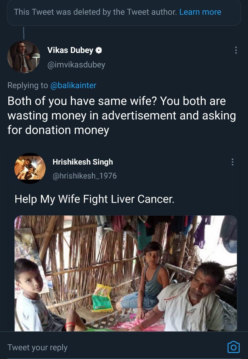 Found these screenshot I took them 2 months ago when I saw these advertisement @theskindoctor13 . Milaap crowd funding both has same wife😂. I commented on the post than they deleted and again promoted it as help sunita to fight liver cancer.