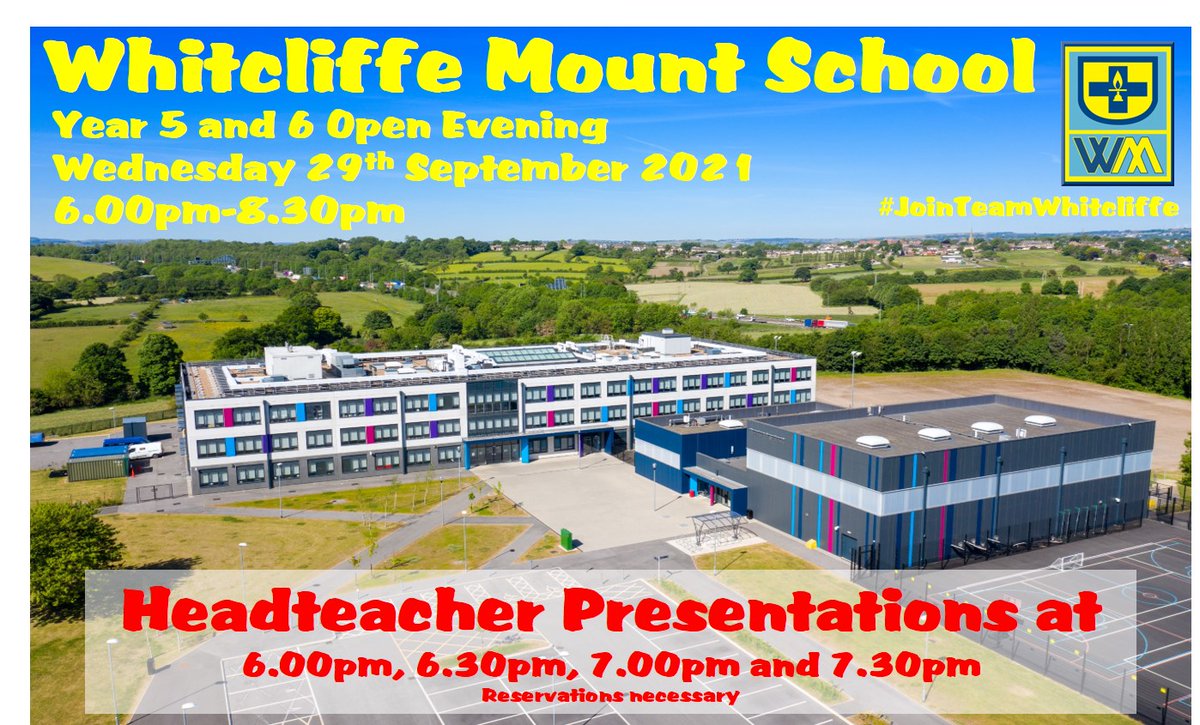 WMount's tweet photo. One day until we open our doors to Year 5/6 students and their parents/carers at our Open Evening! Come and see what our fantastic school has to offer! Further information at https://t.co/9Wr6k96OJ8 #EnjoyAchieveCelebrate #JoinTeamWhitcliffe https://t.co/XMt1u0sf8G
