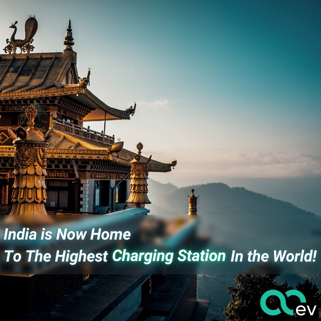 1./ Ever thought of taking an adventurous trip to Himachal Pradesh on an EV? If you did, you might have wondered where one could probably find a suitable charging point. Well, worry no more as India is now home to the world’s highest charging station.

@goegonetwork @tvsiqube