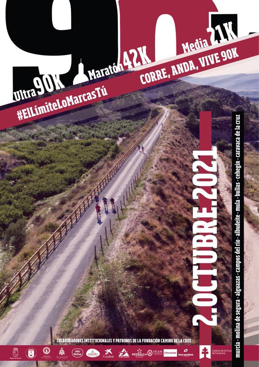 juanframartinez's tweet image. ☨Este sábado vuelve la 90k Camino de la Cruz que impulsa @CaminoCaravaca

Con tres distancias. 90k, 42k y 21k; esta última como novedad para hacer más popular esta prueba