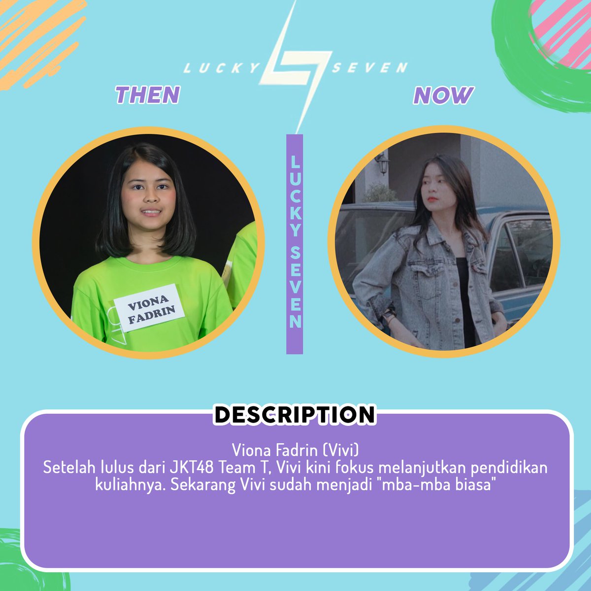gen7jkt48's tweet photo. Rifa Fatmasari @RF_fatmasari
Viona Fadrin 
Yessica Tamara @Y_ChikaJKT48 

#3YearsLuckySeven https://t.co/u6xxcfPxF3