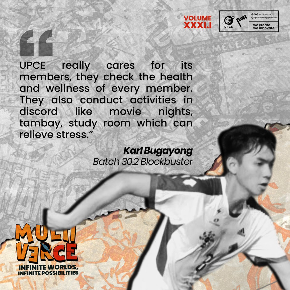 OfficialUPCE's tweet photo. We asked some of our members why they chose UPCE and what they love most about the organization.

Get to know more about us! Sign up here: https://t.co/xNxv7B5lS3

Featured Members
Andre Dolar - Computer Engineering major
Karl Bugayong - Team Captain of the UP Men’s Football Team https://t.co/IP8vr3sgvT