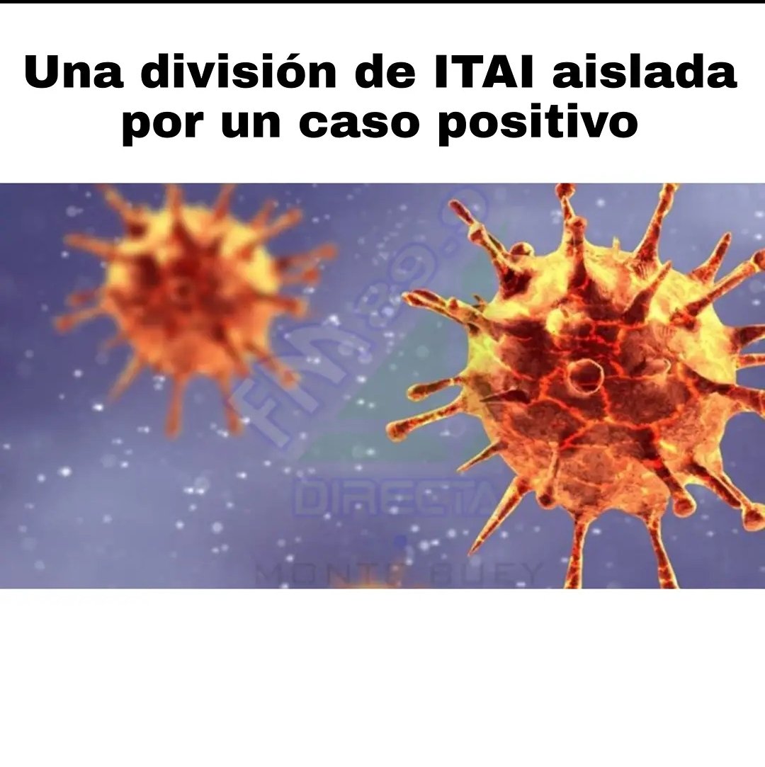 Una división de ITAI aislada por un caso positivo.
fmdirecta.com.ar/home/?p=14037