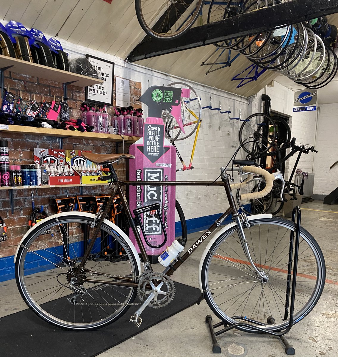 We really enjoyed making this Dawes look great again! #dawes #longdistancecycling #touringbicycle