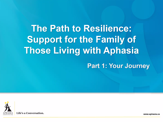 Aphasia_Inst's tweet photo. Today we concluded our SECOND EVER family education workshop for families of people with #aphasia in #Ontario. The "Path to Resilience" sessions are meant to help families explore their needs, receive support, &amp; develop coping strategies for their "care partner" journey.
#support https://t.co/G9dUJgQJc9