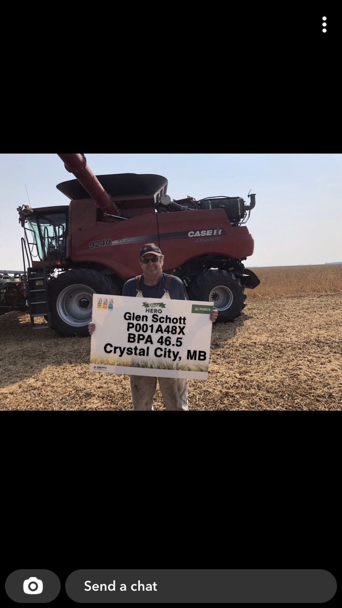 Congrats on a great soybean field &amp; yield hero weigh to the Schott boys #YieldHero21 <a href="/PioneerSeedsCA/">Pioneer Seeds Canada</a>