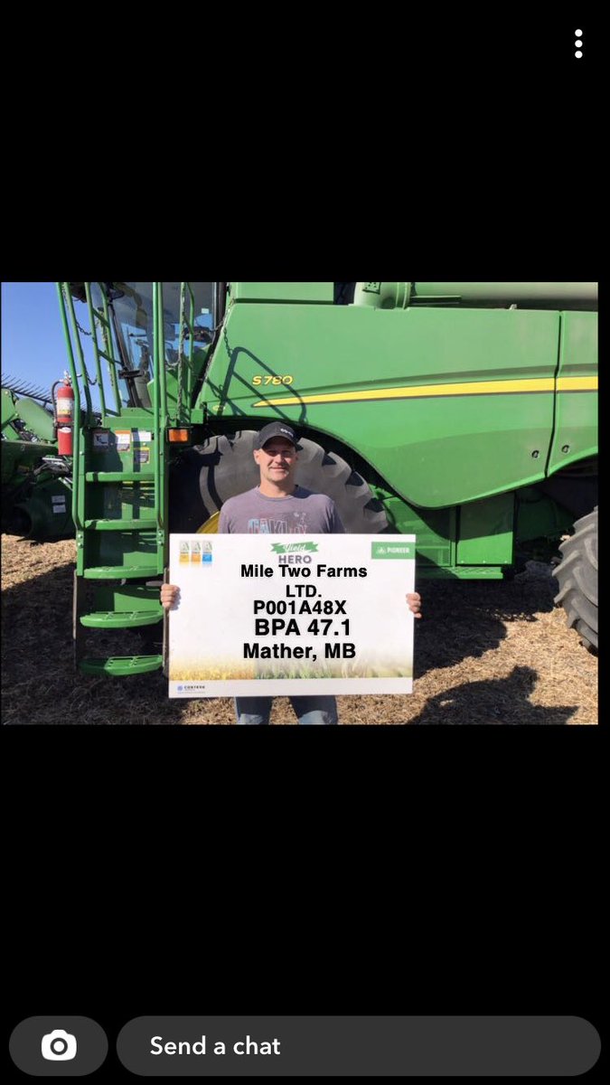 Always a pleasure to join Mile 2 for a yield hero weigh - great job <a href="/FarmerHilly/">Chris Hildebrand</a> #YieldHero21 <a href="/PioneerSeedsCA/">Pioneer Seeds Canada</a>