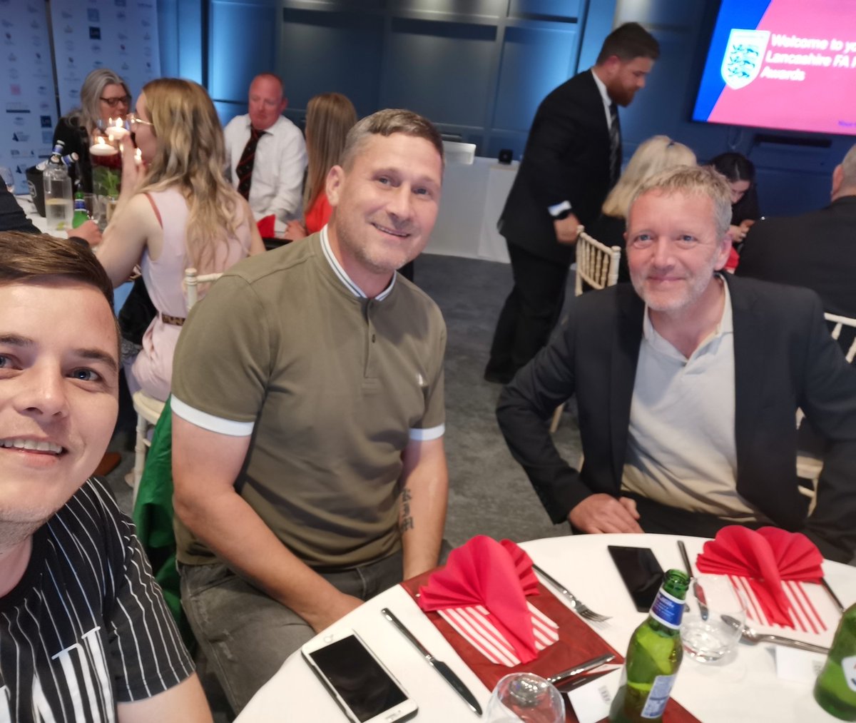 We are here at Leyland to collect the <a href="/LancashireFA/">Lancashire FA</a> Project of the year award!

We can't wait to see all the other winners and celebrate all their great work throughout Lancashire! 

#DoingThingsDifferent

<a href="/TaAFTalks/">Together an Active Future</a> <a href="/Sport_England/">Sport England</a> <a href="/crtvspprt/">Creative Support</a> <a href="/ActiveLancs/">Active Lancashire</a> <a href="/aws29/">Alison</a> @MSactivelancs