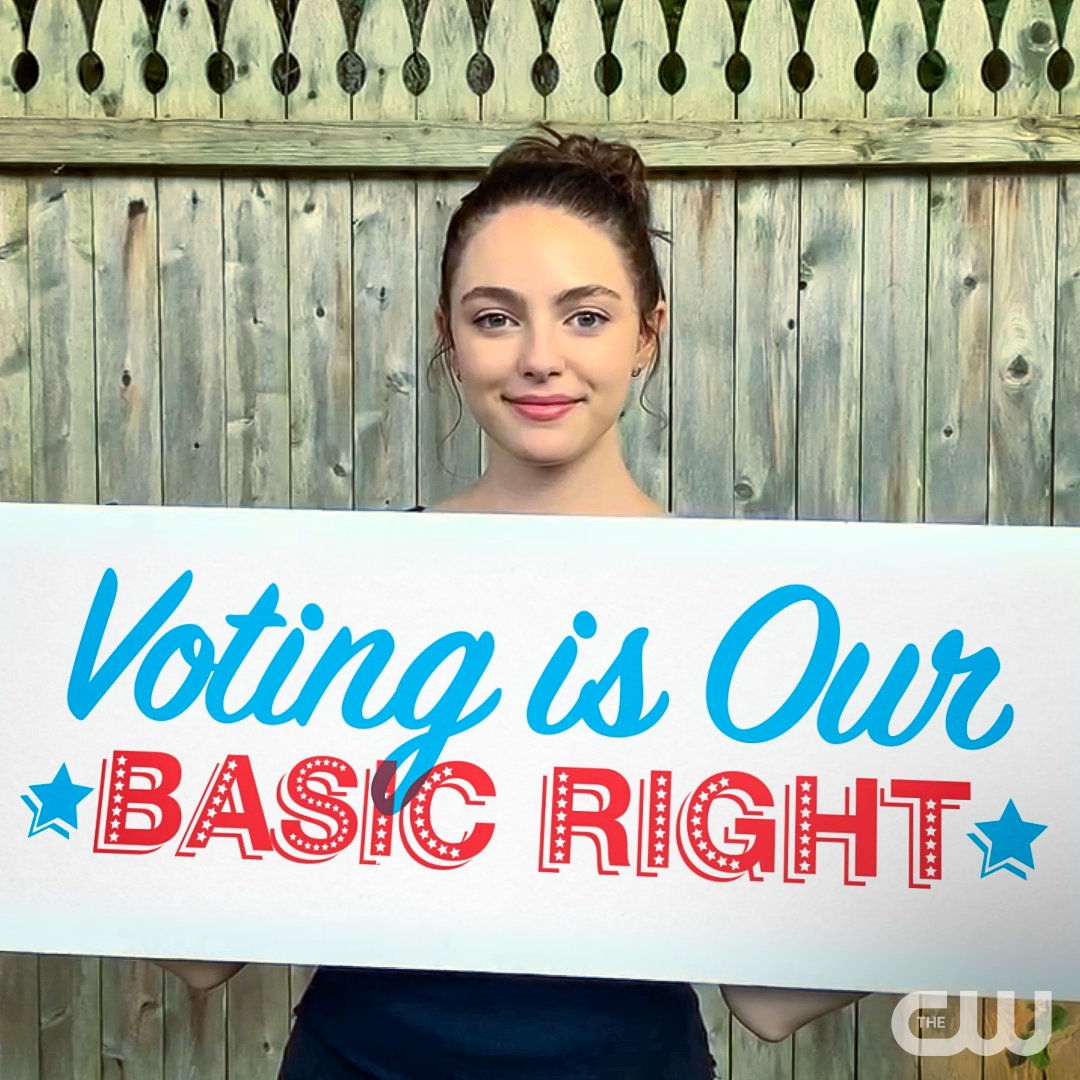 TheCW's tweet photo. It’s #NationalVoterRegistrationDay! Take 30 seconds to make sure you’re registered to vote @votedotorg https://t.co/W4xXoBEBkb. Join us in supporting the freedom to vote at https://t.co/gQLcKyqu9w. #CWVoterReady #CWFreedomtoVote https://t.co/C6RyoRUguX