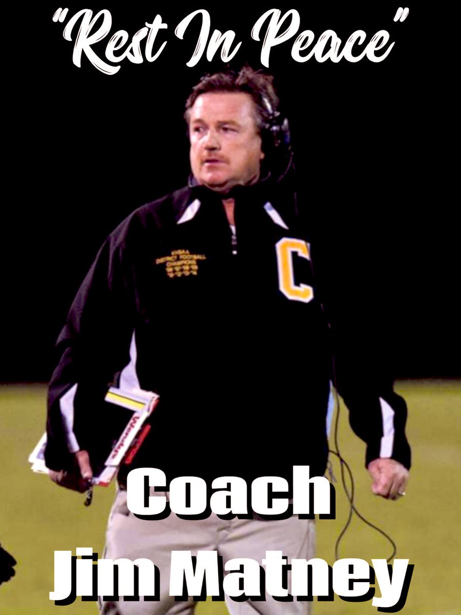 Kentucky lost a legend today. One of the best HS football coaches around. Coach Jim Matney. My prayers are with Johnson Central family today.