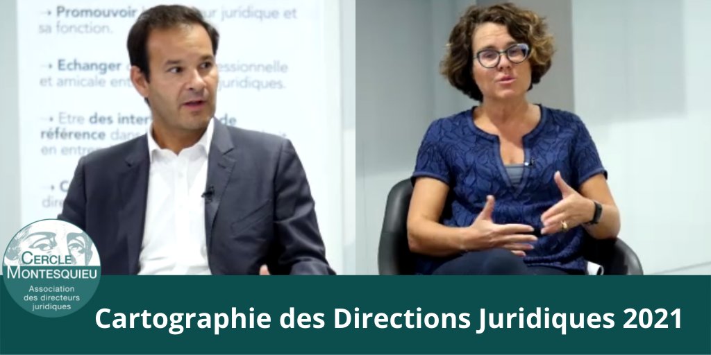 CercMontesquieu's tweet photo. Deux directeurs juridiques réagissent à l'étude sur la cartographie des directions #juridiques présentée ce soir : François Lhospitalier, vice-président @AfjeAfje , membre du #CercleMontesquieu et  Nathalie Debeir, administrateur du #CercleMontesquieu, membre de l'#AFJE https://t.co/LnayEPNCCU