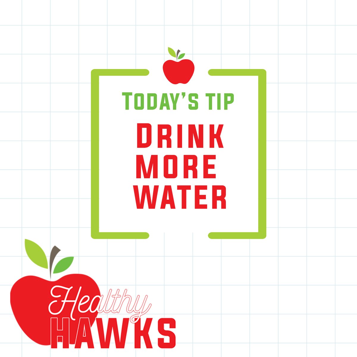 redoakisd's tweet photo. Every Tuesday we want to share a few tips with our community to help encourage everyone to be a #HealthyHawk! 
Did you know water is essential for our bodies to function? Over 60% of our body is made up of water! This week, be mindful of your water intake &amp; stay hydrated, Hawks! https://t.co/o1Stl5IMVB