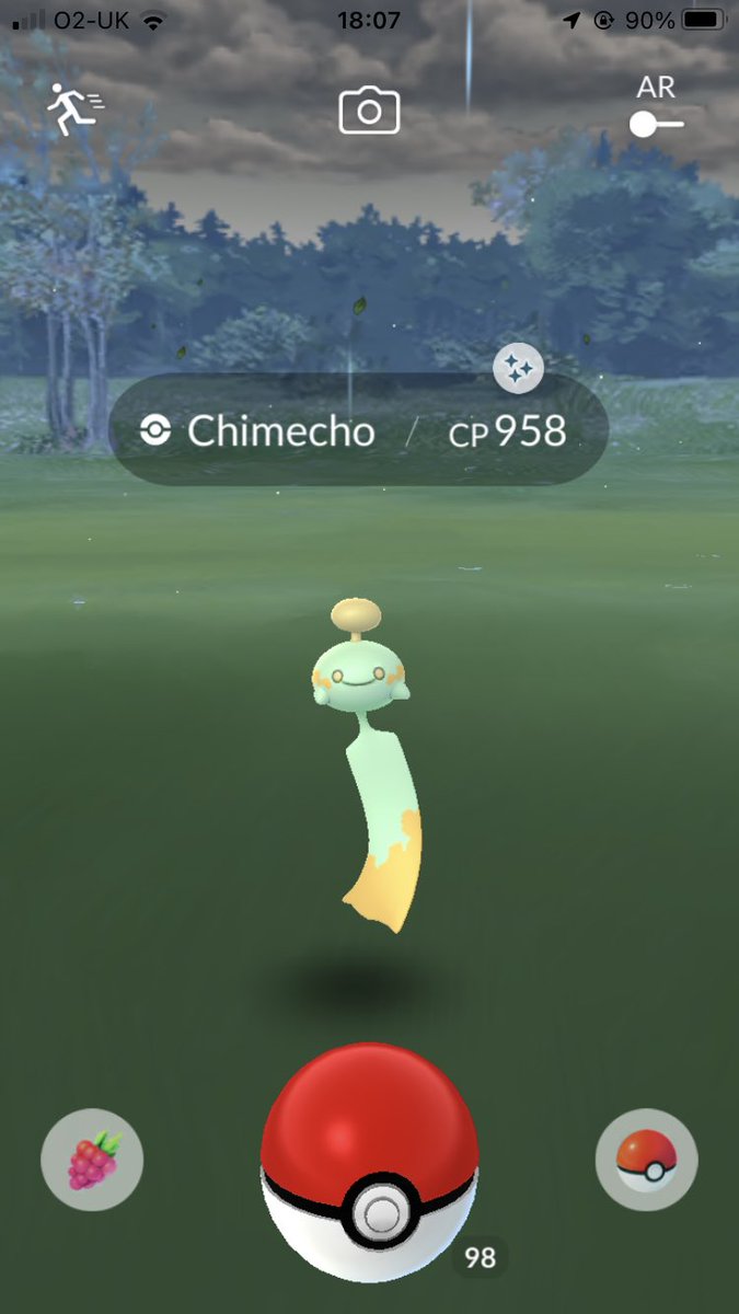 Shiny Chimecho✨ Caught during Meowth spotlight hour from ‘Finding your voice’ research 4/6 Earn 20k stardust 🤪🤪 #pokemongo #shinypokemon #spotlighthour