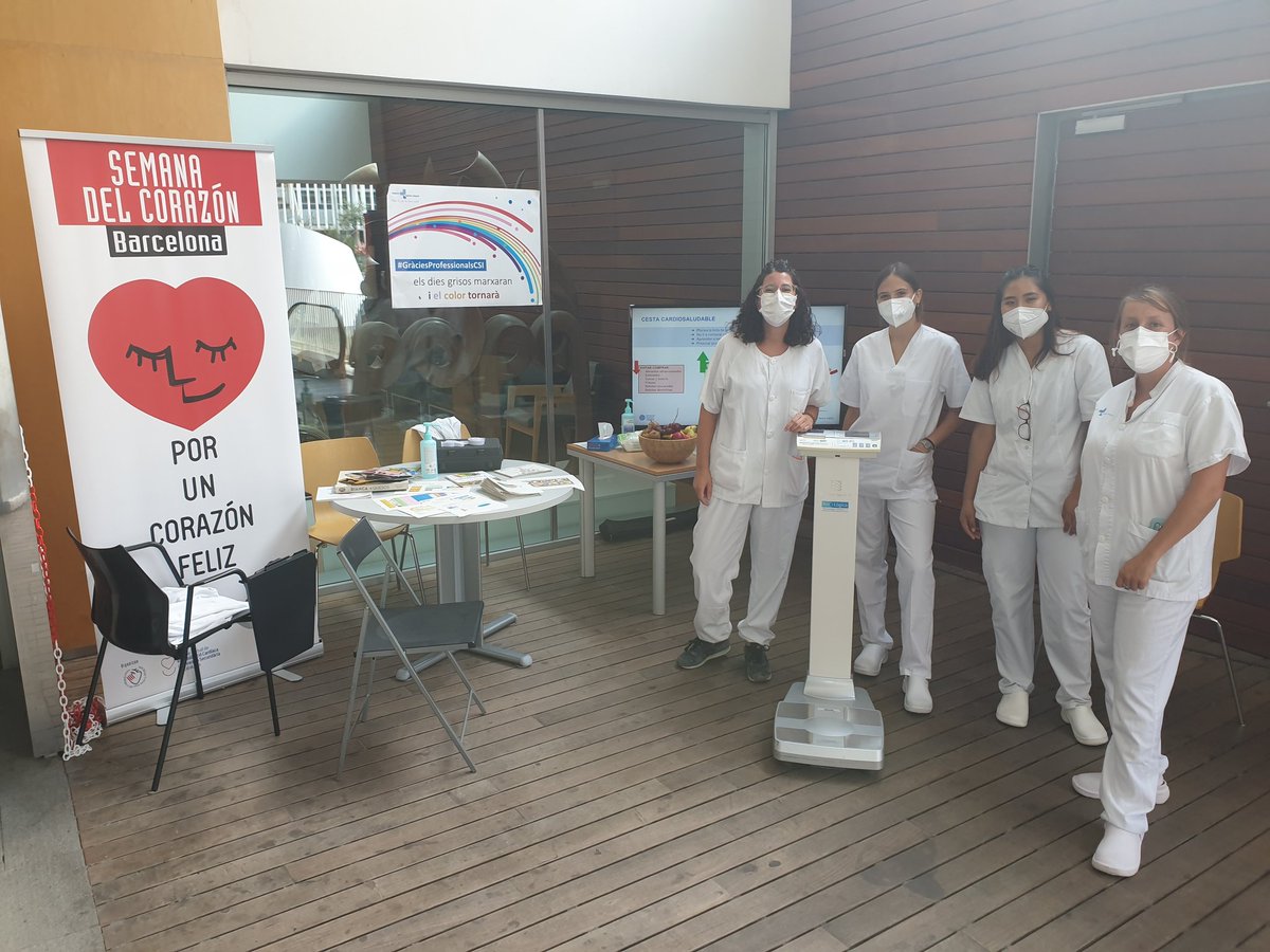 rfreixap's tweet photo. Celebrem la VI Setmana del Cor al @ConsorciCSI . Promoció d'hàbits cardiosaludables a la població. Dieta mediterrània, exercici físic, deixar tabac, control TA, pes, glicèmia i colesterol @catcardiocamfic Junts ho fem millor !!! https://t.co/zHN4qeJqGq