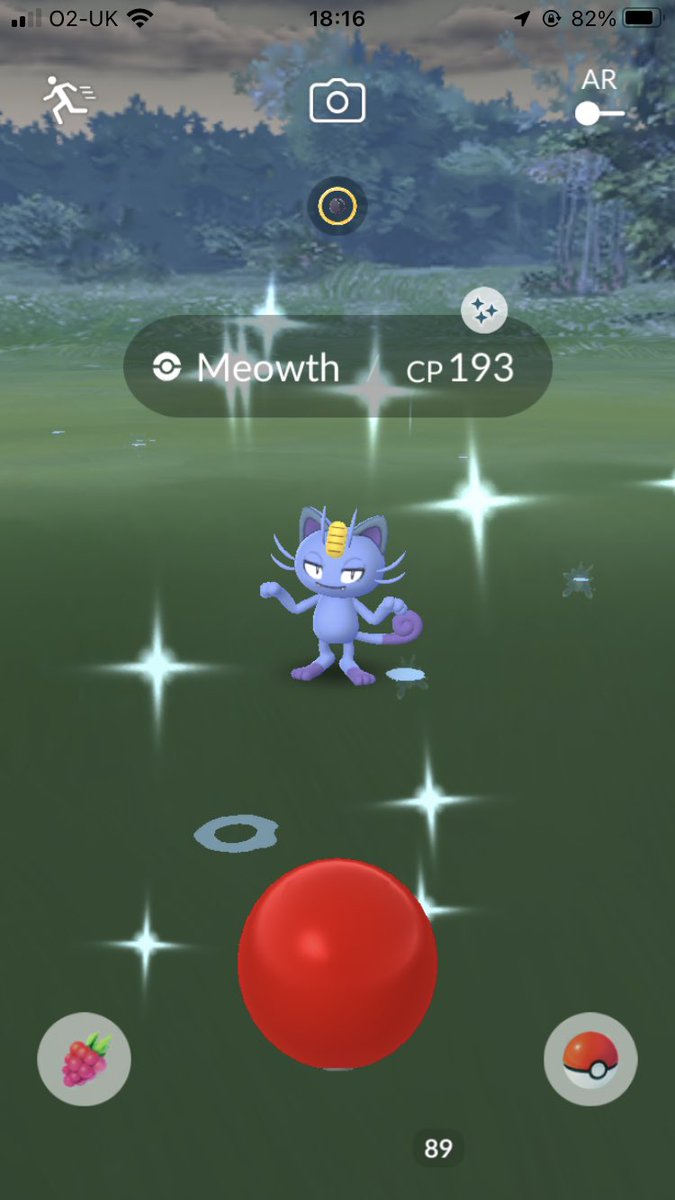Exactly 9 minutes after getting a shiny chimecho! Shiny luck is real today 🤣 #shinypokemon #meowthspotlight #spotlighthour #pokemongo