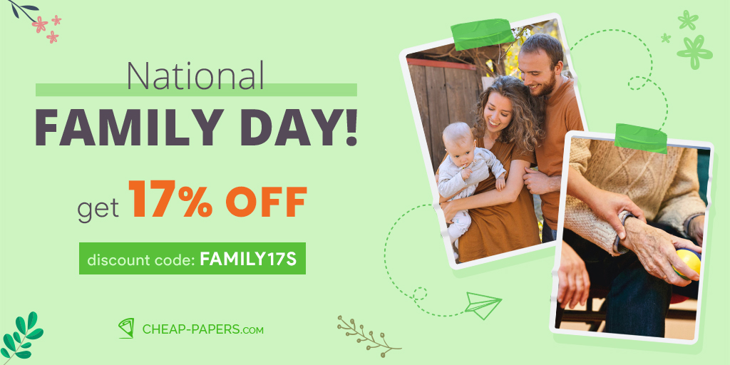 cheap_papers_'s tweet image. Let‘s this family day be unique and incomparable. Save up to 17% using discount code &quot;FAMILY17&quot;👨‍👩‍👧‍👦 #familyday #familytime