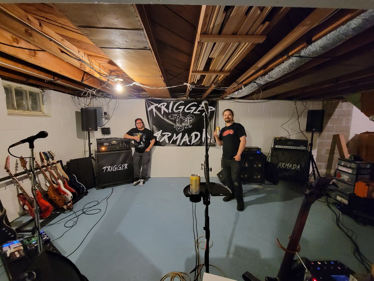 TriggerArmada's tweet image. #excited to share our new practice space with y'all!  Drums moving in next week, and we're excited to be practicing at #fullvolume again!  
.
#SupportLocal #MetalMusic #Minnesota
