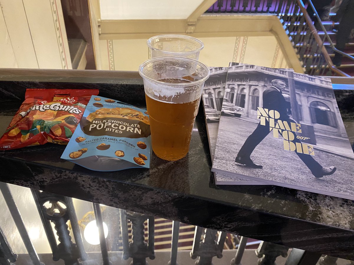 All ready to settle in for a night in front of the big screen … #NoTimeToDie