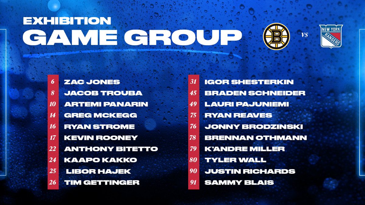 NYRangers's tweet photo. Tonight's game group is in. https://t.co/zOEkzOUija