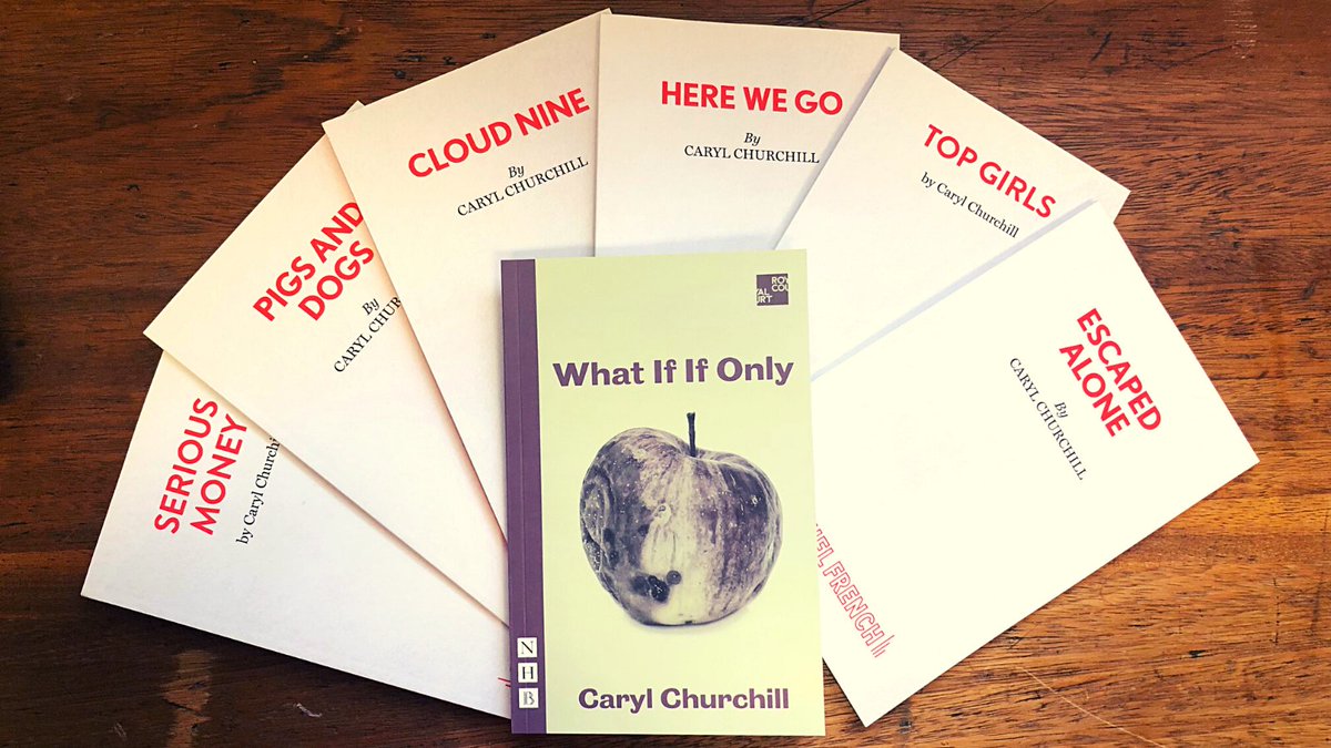 Competition Time. 
Ahead of #WhatIfIfOnly opening tomorrow, we're giving you the chance to win 7 Caryl Churchill playtexts:
Serious Money
Pigs and Dogs
Cloud Nine
Here We Go
Top Girls
Escaped Alone
and What If If Only