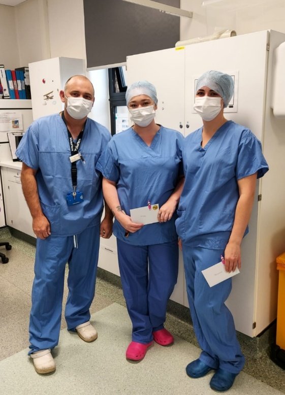 BthftTheatreCBU's tweet photo. This week's Woodlands stars 🌟 are Gemma and Amy who have shown selfless commitment providing out of hours cover to the Head &amp; Neck service, and supporting the new starters to further improve the service to our patients and surgeons. Great work ladies 🏆 #teamwork #TeamTheatres https://t.co/XMDO0S4LoO