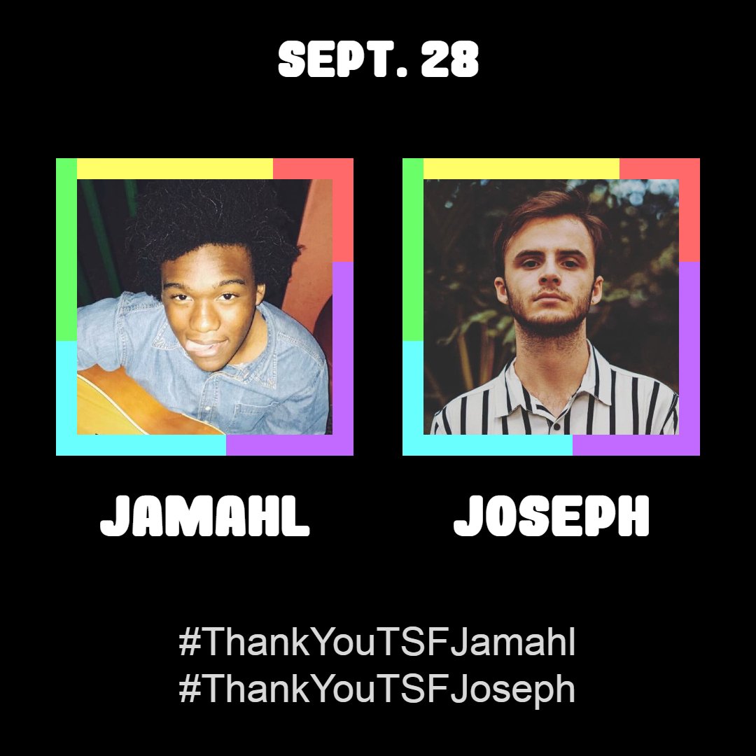ThanksTSFriends's tweet image. September 28 is dedicated to Jamahl and Joseph!

Thank you both for being awesome!

Post your love + appreciation for them with these hashtags!
Jamahl: #ThankYouTSFJamahl
Joseph: #ThankYouTSFJoseph

@officialdarko
#ThankYouTSFriends