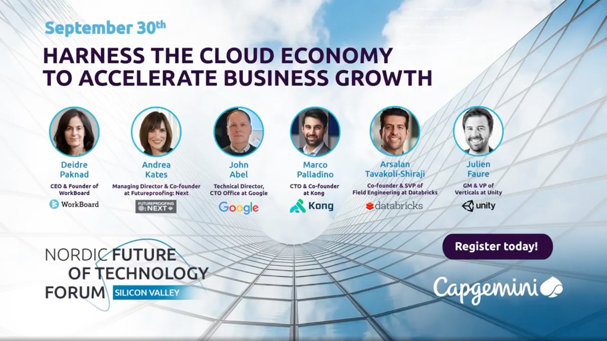WorkboardInc's tweet photo. WorkBoard’s CEO, @day_dree, is speaking at the Nordic Future of Technology Forum this week! Hear from her and other #SiliconValley leaders from @Google, @databricks, @kong, and more. Check it out!
👉https://t.co/mkOywXDQKC https://t.co/s33H15eUWI
