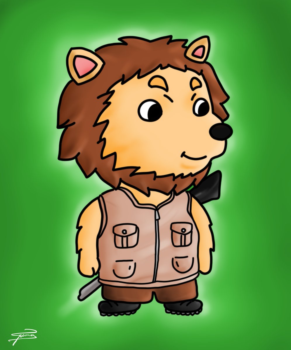 Spuma_M's tweet photo. Well I think the outfit says it all, this lion got it easier on hunting since he has a machinegun.https://t.co/bSphbFghpY @opensea #OpenSeaNFT #fantasticpaws #spuma #NFTartist #nftart #art #eth #crypto #nftbuyer https://t.co/uBAHyNZNMD