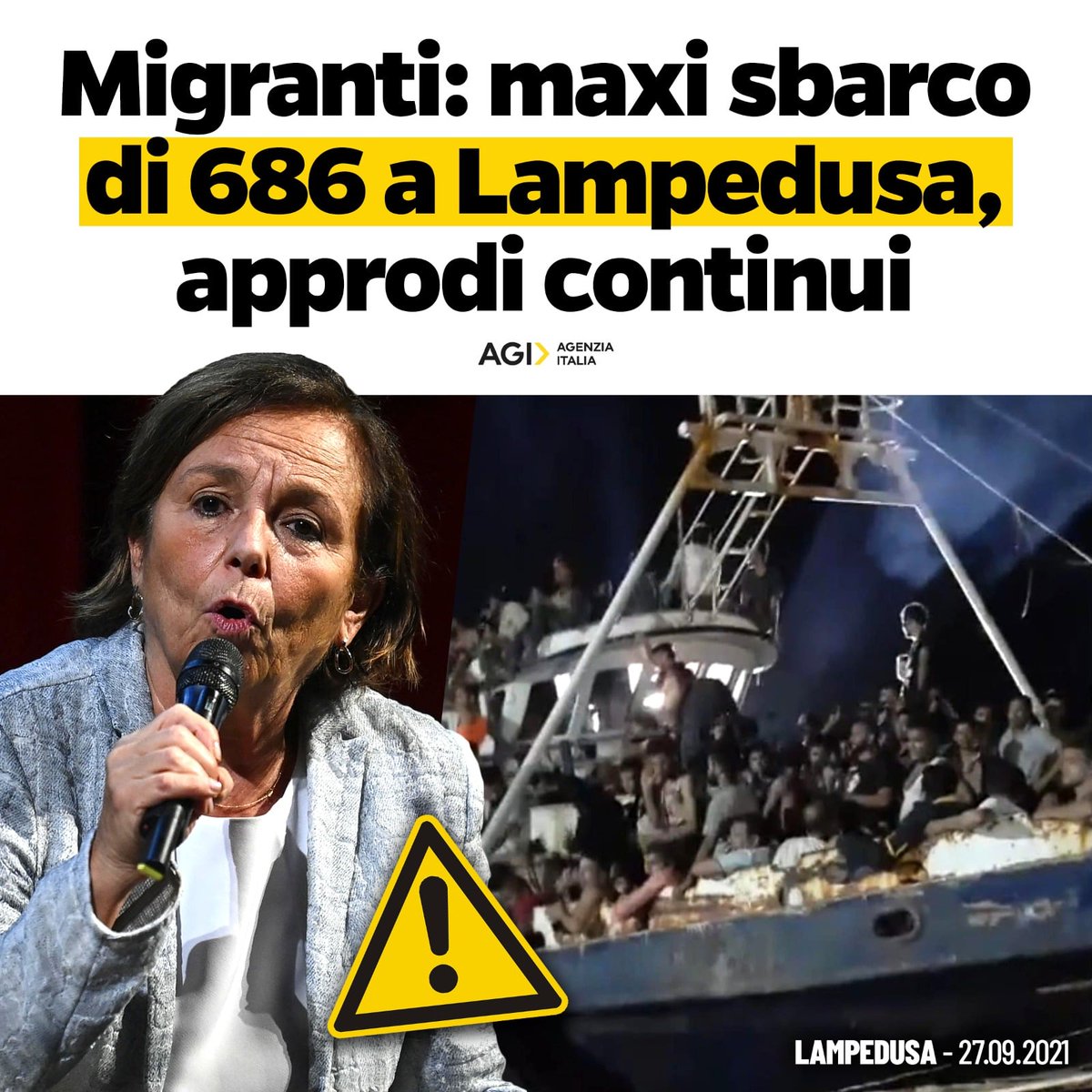 AngeloCiocca's tweet photo. Da inizio anno sbarcati 45.714 #migranti sulle nostre coste. Nello stesso periodo, lo scorso anno furono 23.582 mentre nel 2019, 7.203, quando al #Viminale c'era @matteosalvinimi 
Ancora qualcuno che crede alla favoletta secondo cui il ministro #Lamorgese stia lavorando bene? https://t.co/YS53UIkvYX