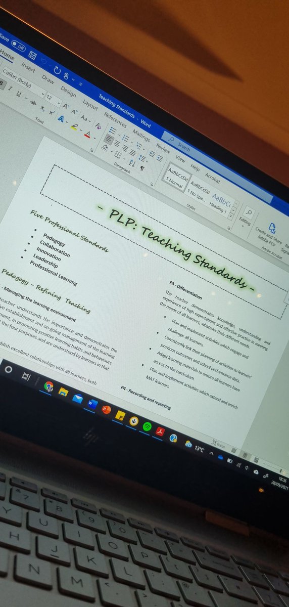 Safe to say I'm a visual learner! Enjoyed making the teaching standards more visually appealing 😀🎊