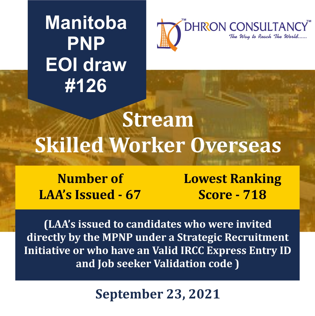 Dhrron's tweet photo. Manitoba PNP EOI Draw #126
.
.
.
.
#Manitoba #ManitobaDraw #Canada #CanadaDraw #DhrronConsultancy #Dhrron https://t.co/MwCXni7Wvt