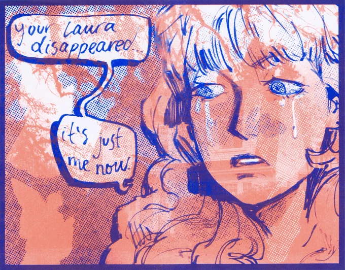 laura palmer twin peaks riso print </3 