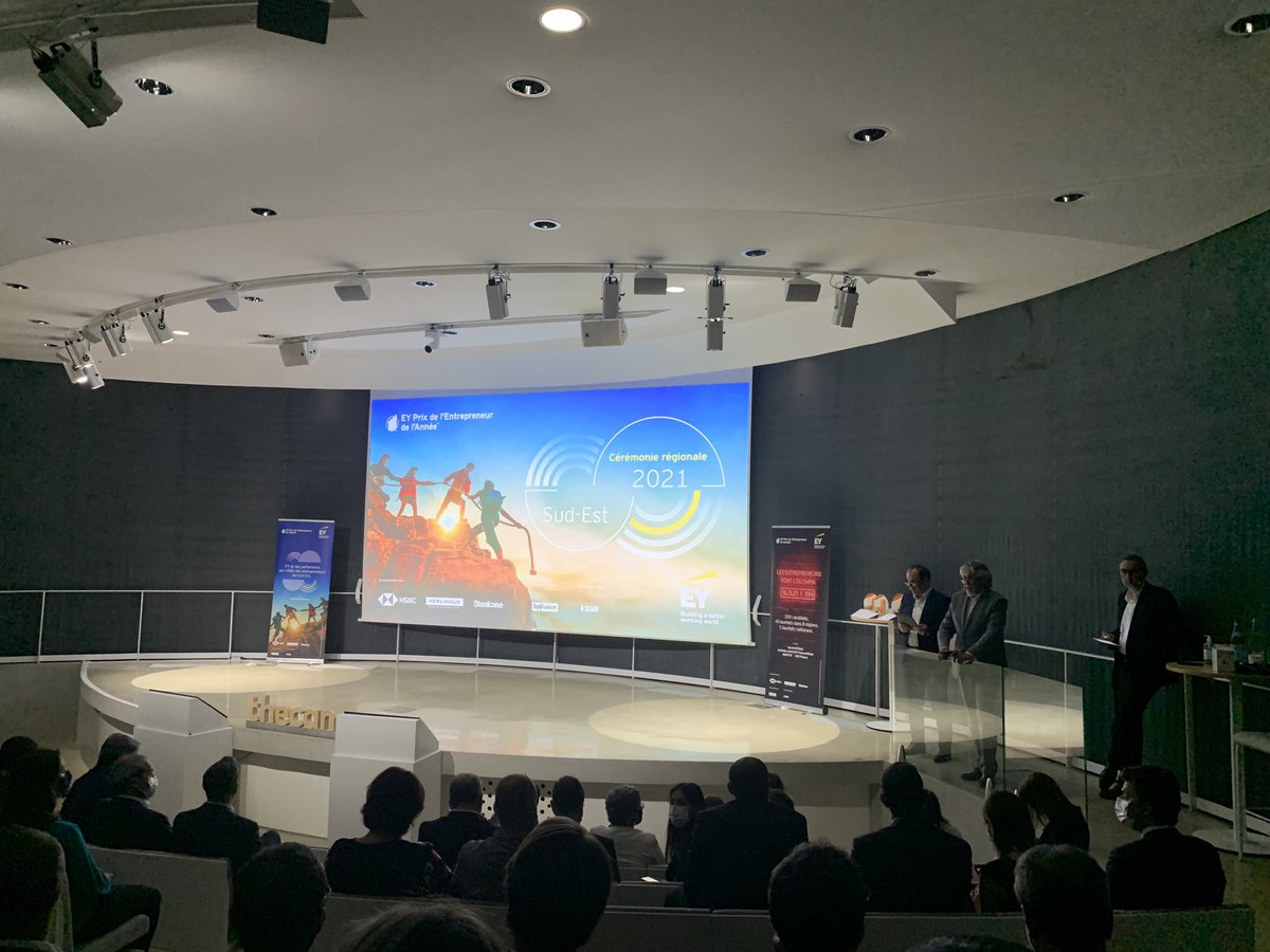 Le prix de l’entrepreneur poursuit son Tour de France des entrepreneurs performants et engagés : ce soir nous sommes à Aix c’est parti ! #eoy ⁦<a href="/EYFrance/">EY France</a>⁩ ⁦<a href="/Bpifrance/">Bpifrance</a>⁩ ⁦@HSBC_FR⁩ ⁦<a href="/verlingue/">maru283792927899i6</a>⁩  ⁦<a href="/Steelcase/">Steelcase</a>⁩ <a href="/les/">Les Pozdena</a> echos