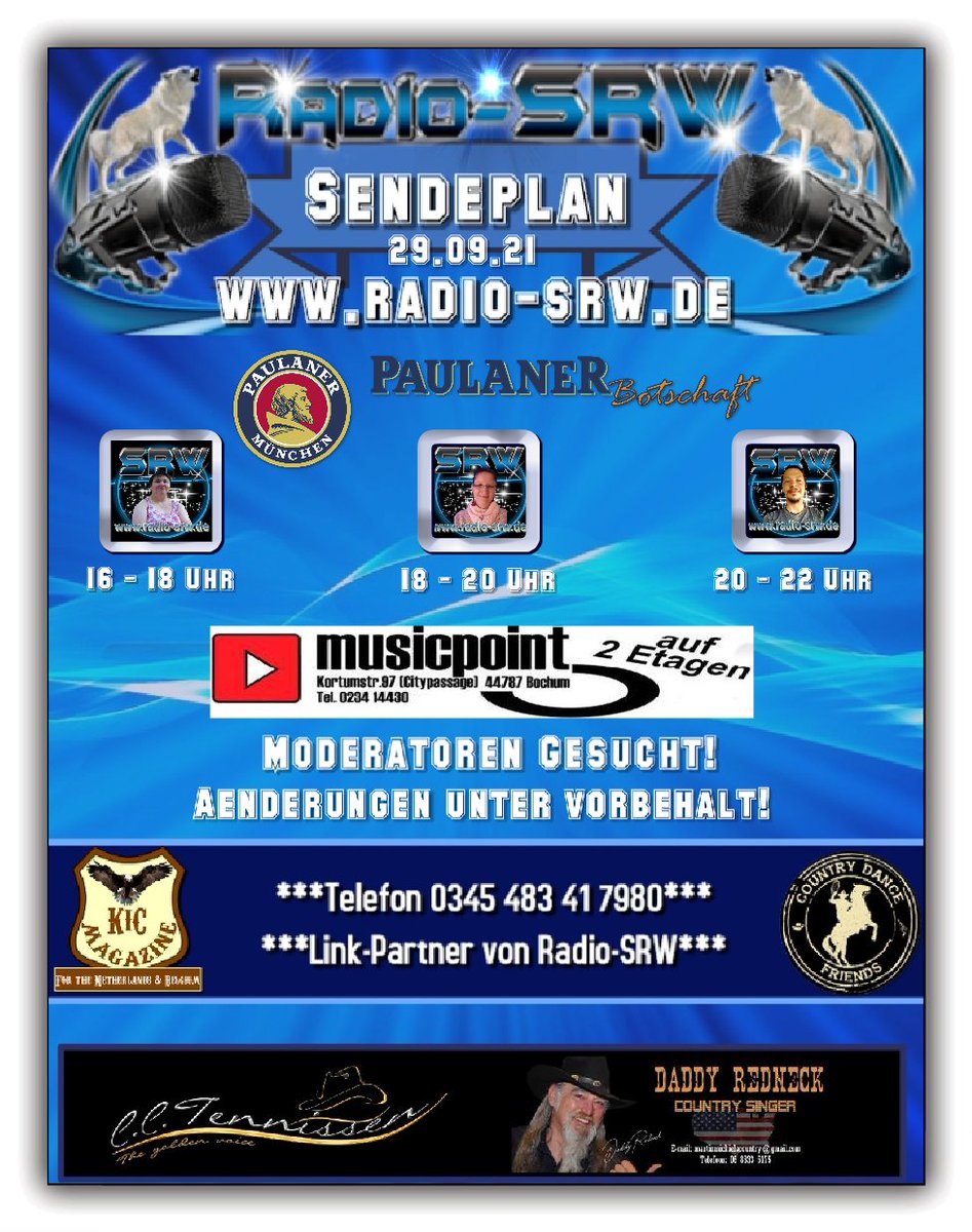 radio_srw's tweet photo. Gemeinsam teilen wir heute diese Woche. Auf 
www.radio-.srw.de unterstützen Euch dabei unsere Resi und Jacki mit jeweils einer schönen Radioshow. Am Abend begleitet Euch unser Toto mit einer schönen Oktoberfestsendung.
#srw #radiosrw #srwchat #vorschau #music #dance #spass https://t.co/LJWIz3UQ80