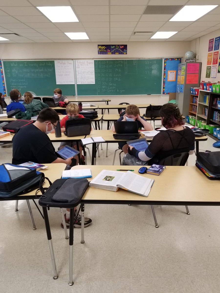 MrsATower's tweet image. We have been enjoying group work once again!#twolves7pride
