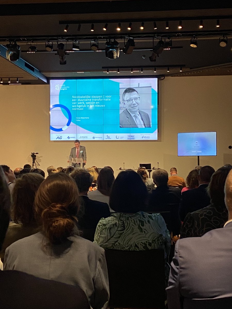 Daanblomme's tweet photo. Vele boeiende inzichten en inspirerende getuigenissen mogen horen vandaag op het @VOKA_HC congres rond (tele)werk, welzijn en werkgeluk. Heel wat linken ook met het beleid van @crevits #wat21 https://t.co/ObW7aBsQKO