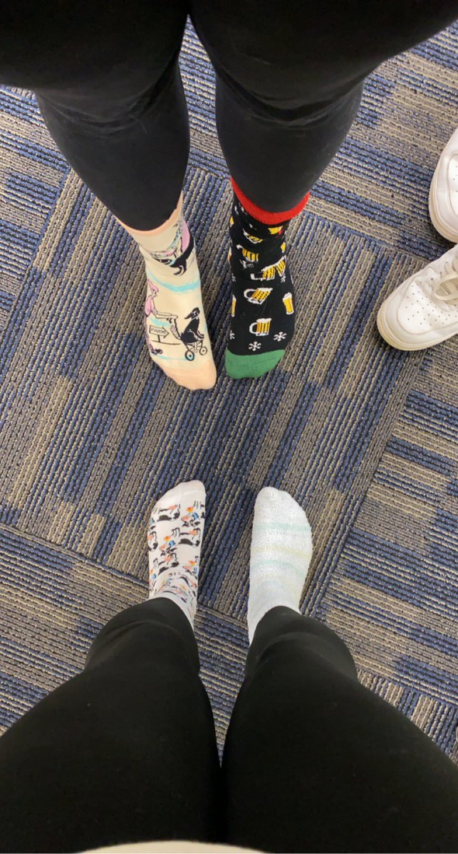 kmitchell_TU22's tweet photo. Day 2 of spirit week! Clash day! 🧦 #SeniorFSOE #teacherbyTrine https://t.co/aVmEM7kF5q