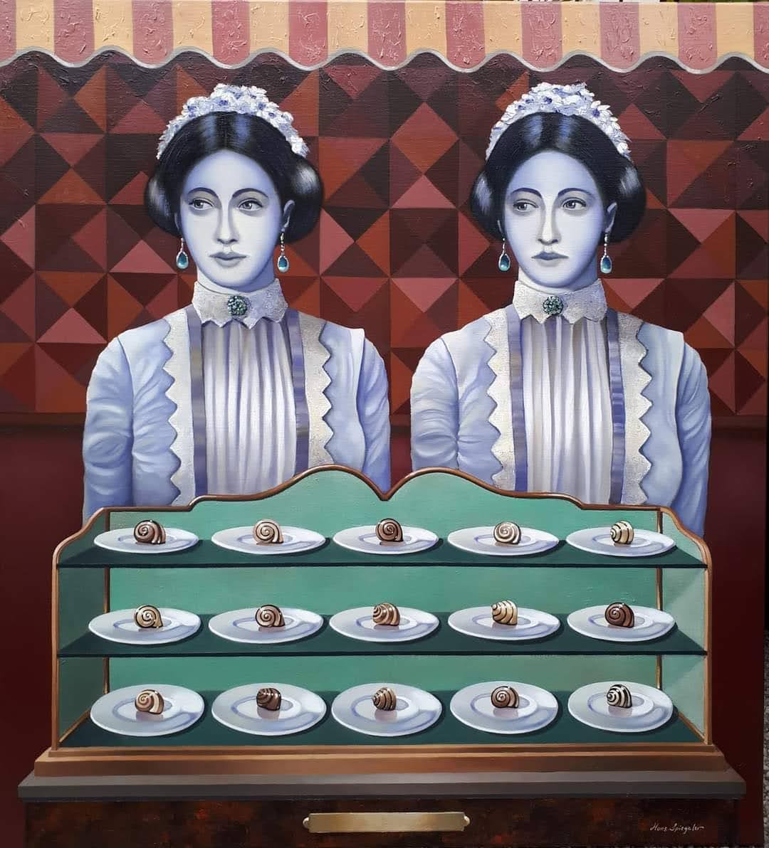 Petit Dejeuner - wie het kleine niet serveert is het grote niet weerd #collectievissen #klein #surrealisme
