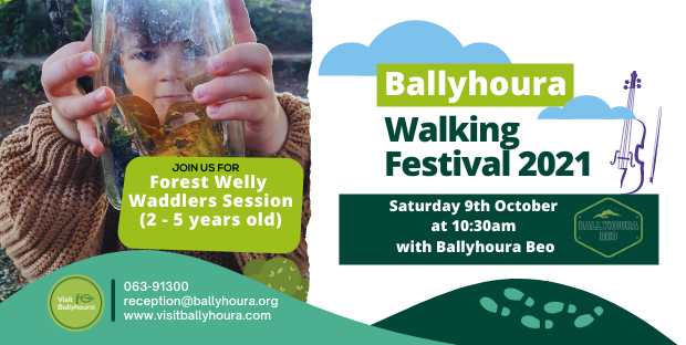 Ballyhoura Walking Festival presents the Forest Welly Waddlers event for our youngest participants - 2-5yrs. A parent and guardian natural play session in the Ballyhoura Woodlands that incorporates discovery, movement and craft outdoors 🐌🍂
Book it now! ibit.ly/UWj1