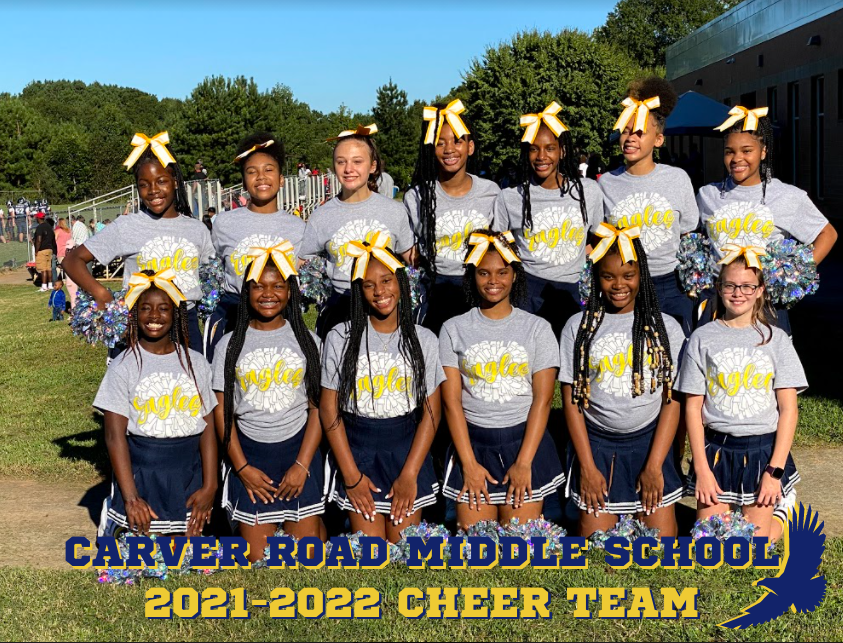 CarverRoadMS's tweet photo. Our 2021-2022 Cheer Team had their first home game on Thursday, September 23, 2021. They looked and sounded fantastic! #NoStoppingUs https://t.co/9NrEvOVE33