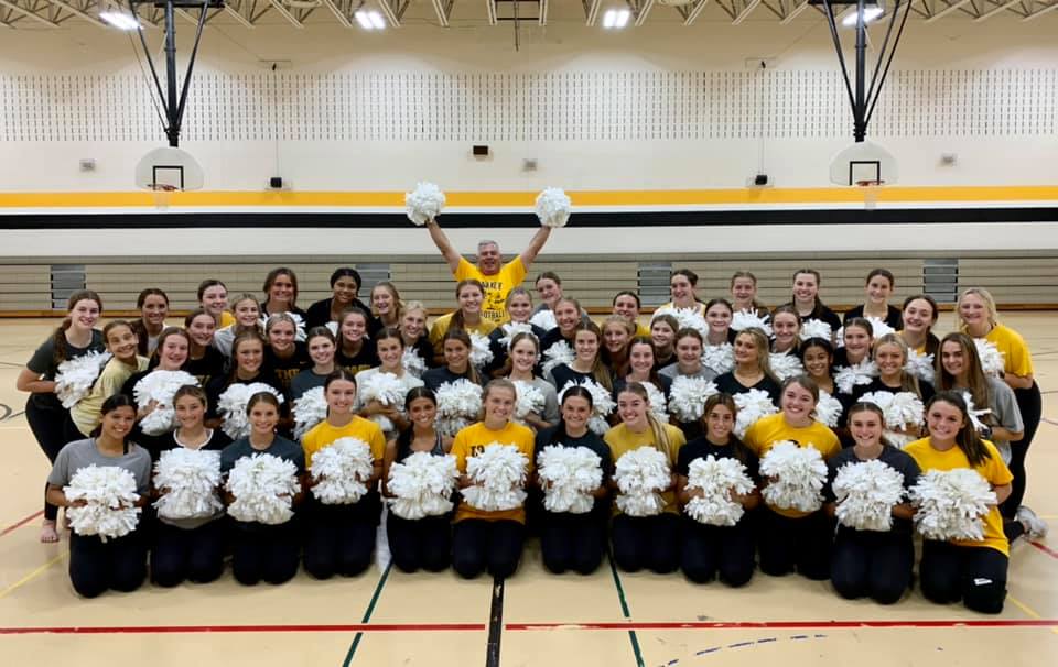 CityofAltoonaIA's tweet photo. You may have noticed Mayor, Dean O’Connor joined in on the @SEPolkRams Rhythamettes Dance Team practice last night! 

There’s a “high steaks” reason. 

We can’t wait to tell you more! Stay tuned… https://t.co/q6eYYQFYpA