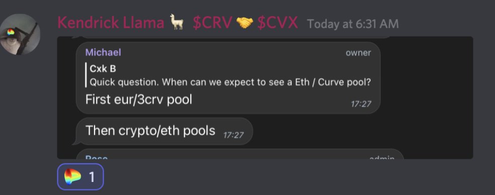 crypto_condom's tweet photo. $CRV is the next $UNI. The rise of v2 pools is eminent. V2 pools will potentially add massive value to the protocol in TVL &amp; fees. 
- $CVX is 13% away from full 50% $CRV governance       
- 78.94% of all circulating $CRV is locked $veCRV
- A supply crunch is looming https://t.co/3bsG29Ry7I
