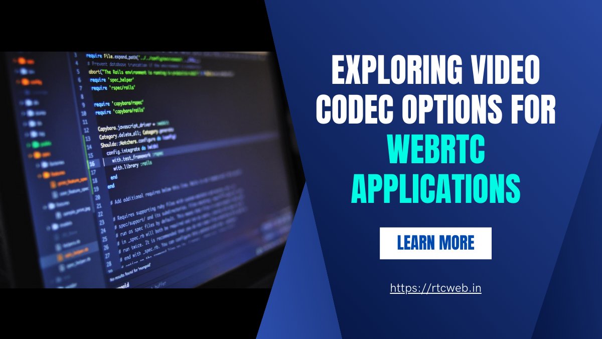 james_webrtc's tweet image. Explorer which Video Codec to use in your WebRTC Application?
rtcweb.in/exploring-vide…
#WebRTC #Video #Codec #RTC #RTCWeb #Application #Conferencing #app #development #SDK #API