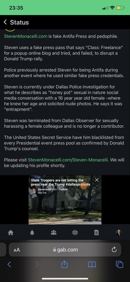 Lennydivici911's tweet photo. The sexual harassment allegations and allegations of a fake press pass aren’t surprising for Zetti for his #WhitePrivilege upbringing which he avoids discussing.  He wrote about the AB family so people can write about him. https://t.co/42uN95bTys