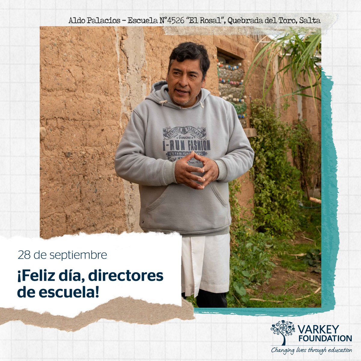 FundacionVarkey's tweet photo. Cuando una escuela funciona bien, se debe, en gran medida, a que existe un buen director o directora, que establece una visión y objetivos comunes. ¡Hoy queremos celebrar la enorme tarea de todos los grandes directores de escuela de la Argentina! #DiaDelDirector https://t.co/REnDVAlVIV