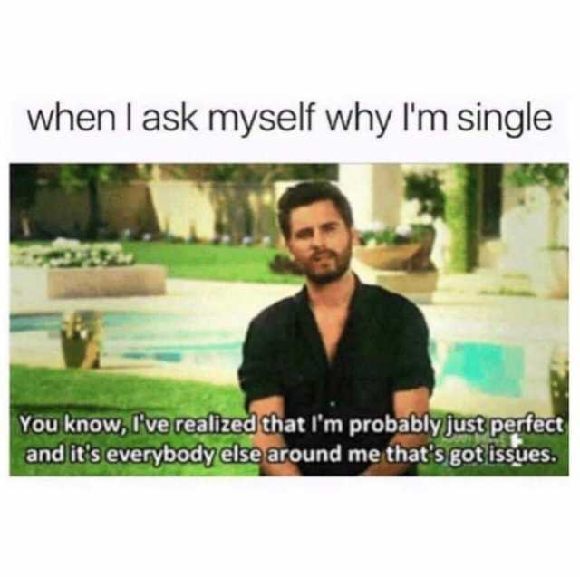 guycheckerheart's tweet photo. @ScottDisick knows best 🤣 #singlelife #foreveralone #DatingAdvice #datingtips https://t.co/Boo6GzpASb